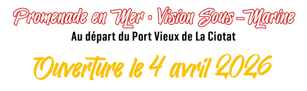 Promenade en mer, vision sous-marine au départ du Port Vieux de La Ciotat